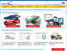 Tablet Screenshot of gewinn24.de