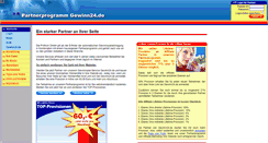 Desktop Screenshot of partner.gewinn24.de