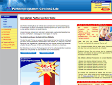 Tablet Screenshot of partner.gewinn24.de